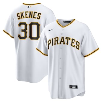 Mens Pittsburgh Pirates #30 Paul Skenes Nike White Home Replica Player Jersey->pittsburgh pirates->MLB Jersey